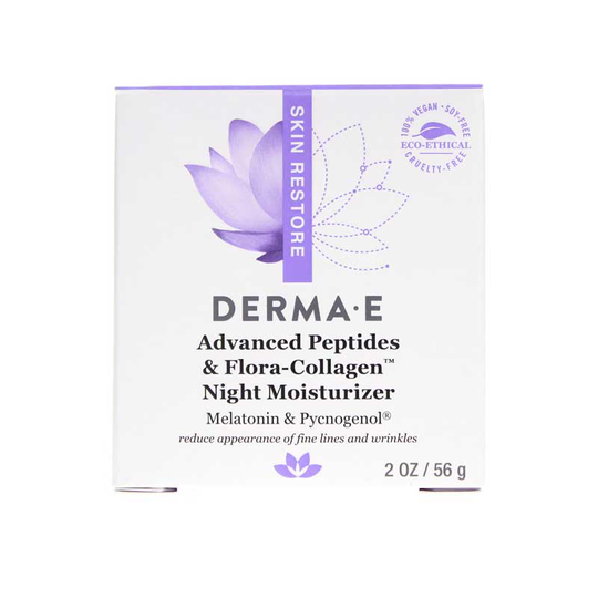 Derma E Advanced Peptides & Flora Collagen Night Moisturizer 2 Oz
