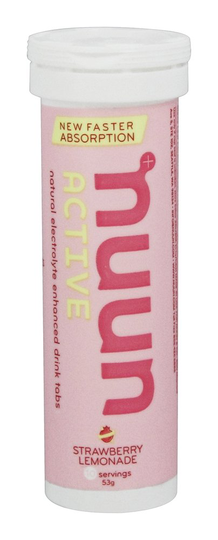 Nuun - Active Natural Electrolyte Enhanced Drink Tabs Strawberry Lemon - 10 Tablets
