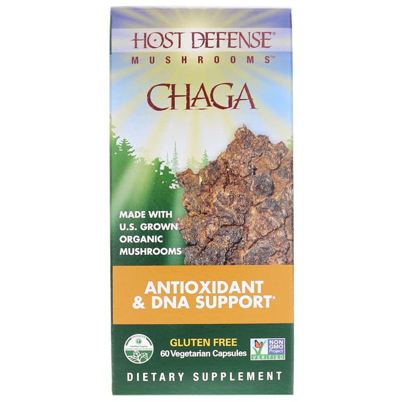Host Defense Chaga Antioxidant Support 60 Veg Capsules