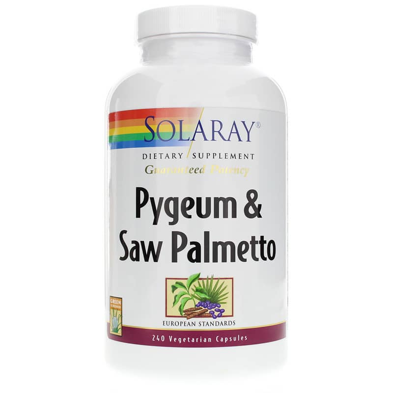Solaray Pygeum & Saw Palmetto 240 Veg Capsules
