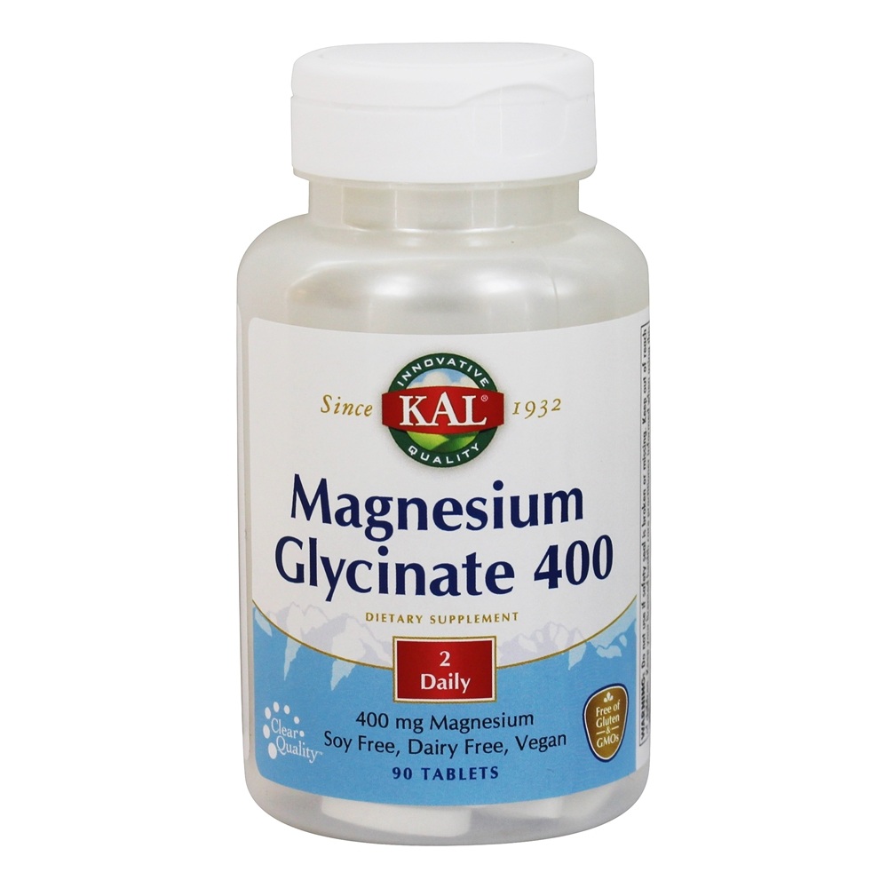 Kal - Magnesium Glycinate 400 mg. - 90 Tablets