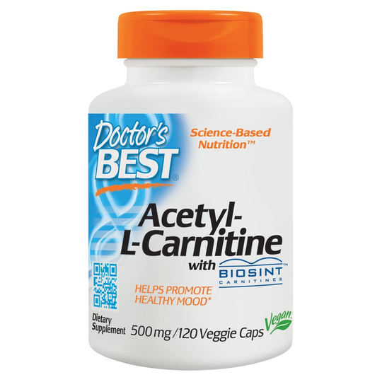 Doctor's Best - Acetyl-L-Carnitine with Biosint Carnitines 500 mg. - 120 Capsules