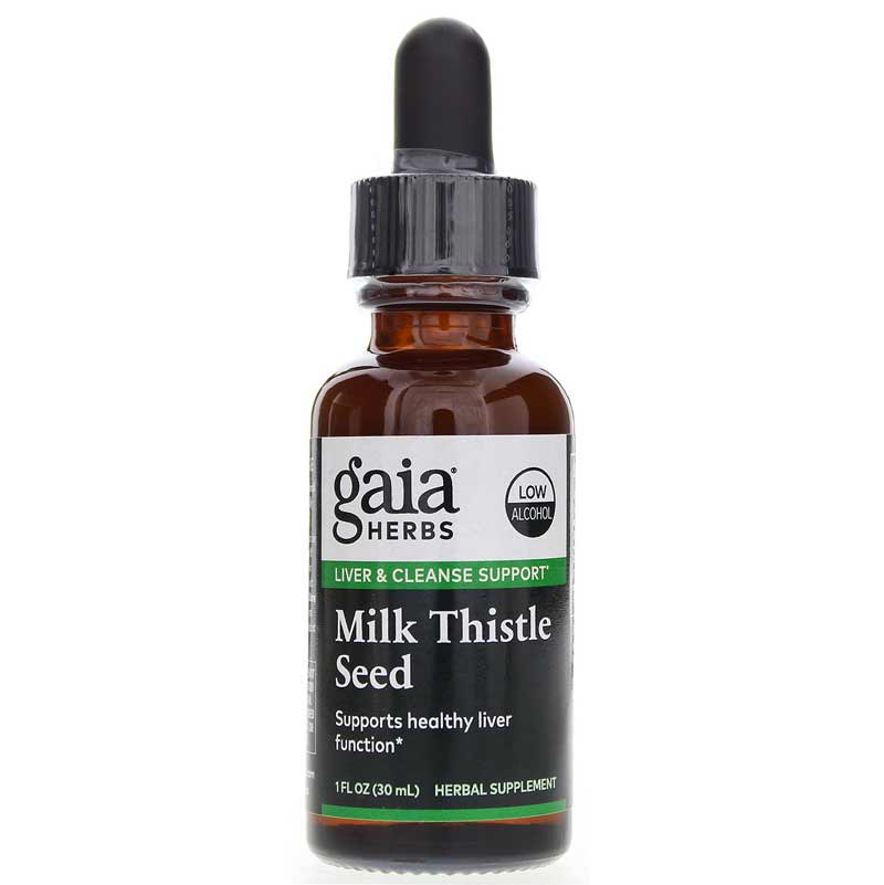 Gaia Herbs Milk Thistle Seed Low Alcohol 1 Oz