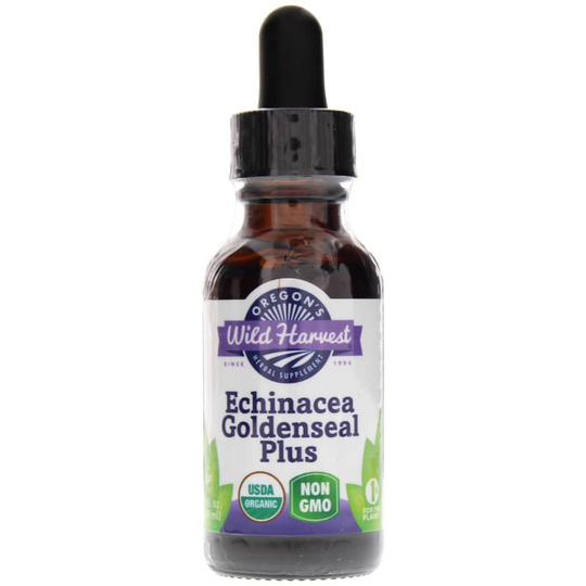 Oregons Wild Harvest Echinacea Goldenseal Plus Liquid 1 Oz