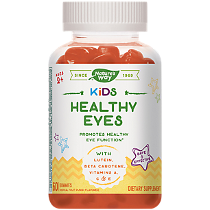 Kids Healthy Eyes Gummies - Promotes Healthy Eye Function with Lutein & Vitamin A - Tropical Fruit Punch (60 Gummies)