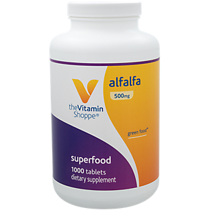 Alfalfa - Green Food - 500 MG (1,000 Tablets)