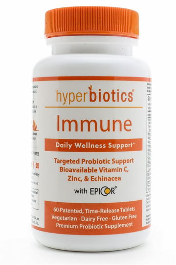 Hyperbiotics - Immune Targeted Probiotic Support Premium Supplement - 60 Tablets