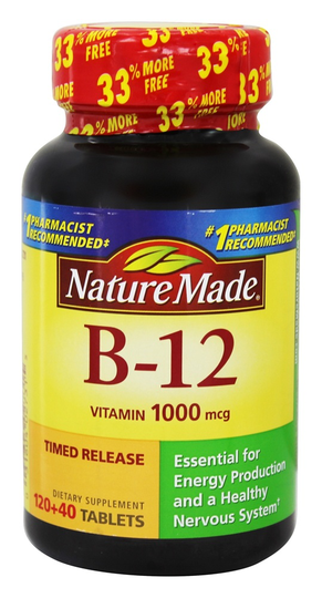 Nature Made - Vitamin B12 Timed Release 1000 mcg. - 160 Tablets