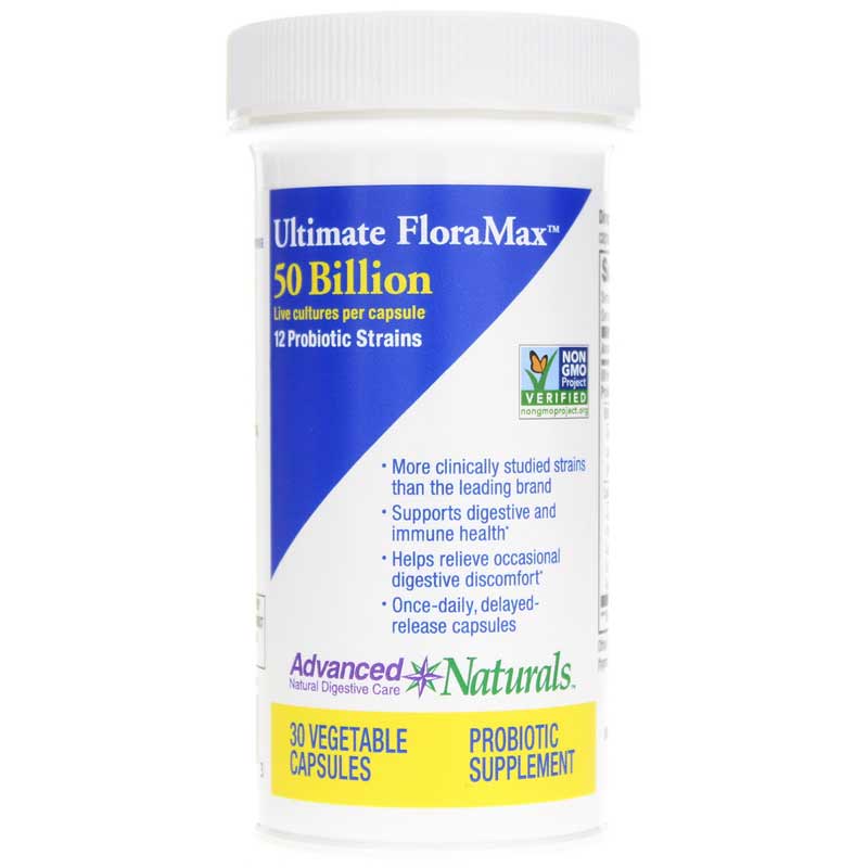 Advanced Naturals Ultimate FloraMax 50 Billion 30 Veg Capsules