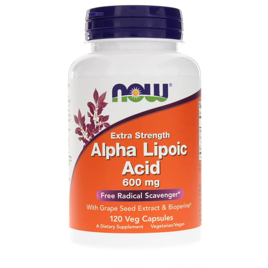 NOW Foods Alpha Lipoic Acid 600 Mg 120 Veg Capsules