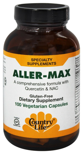 Country Life - Aller-Max With Quercetin & NAC - 100 Vegetarian Capsules Formerly Biochem