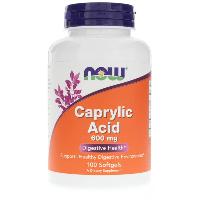 NOW Foods Caprylic Acid 600 Mg 100 Softgels
