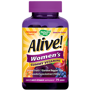 Alive! Women's Gummy Multivitamin - Fruit & Vegetable Blend (75 Gummies)