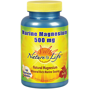 Marine Magnesium - 500 MG (100 Vegetarian Capsules)