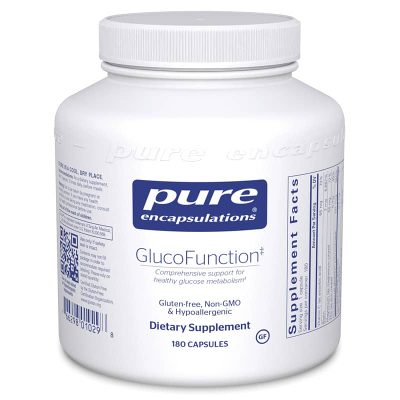 Pure Encapsulations GlucoFunction 180 Capsules