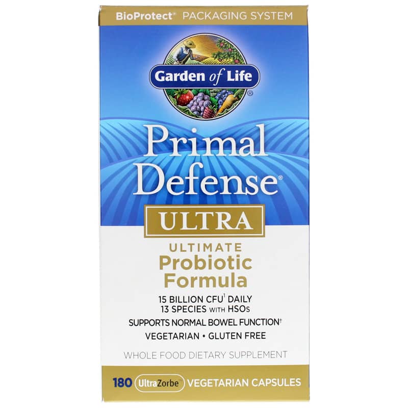 Garden of Life Primal Defense Ultra Ultimate Probiotic Formula 180 Veg Capsules