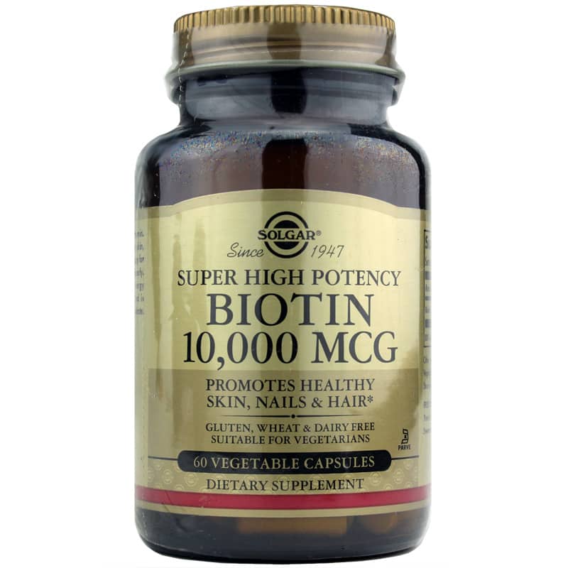Solgar Biotin 10000 Mcg Super High Potency 60 Veg Capsules
