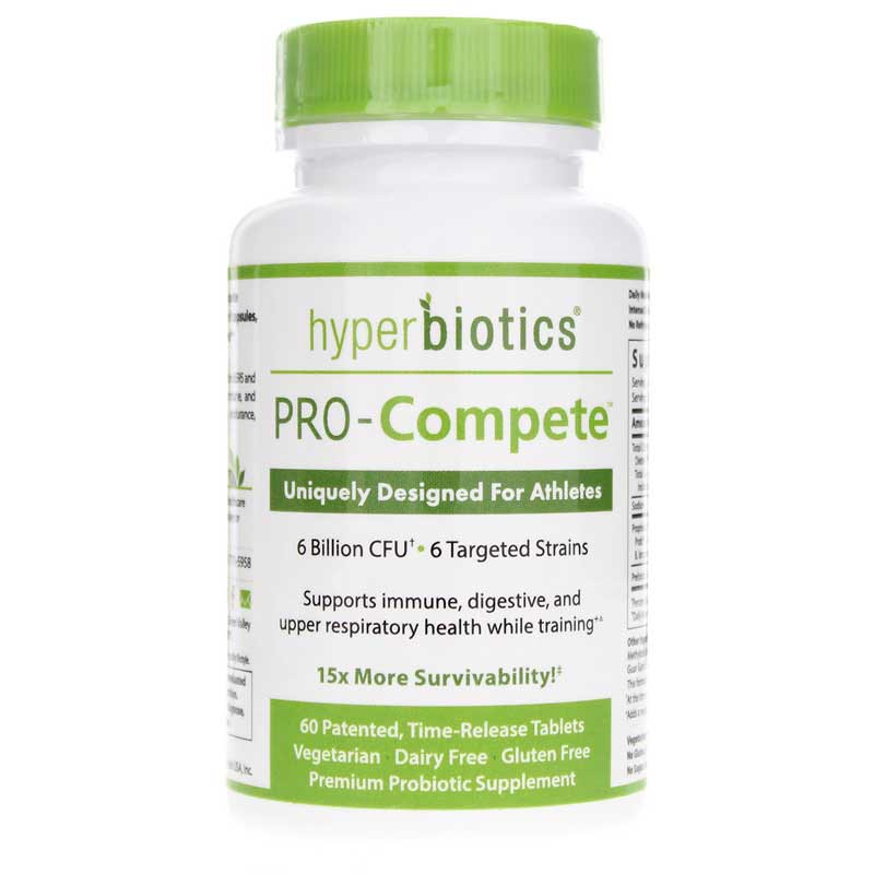Hyperbiotics PRO-Compete Probiotic for Athletes 60 Tablets