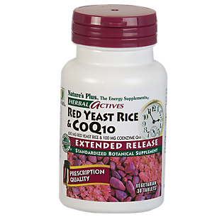 Red Yeast Rice & CoQ10 - Extended Release Standardized Botanical (30 Vegetarian Tablets)