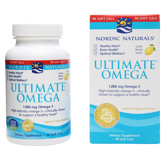 Nordic Naturals - Ultimate Omega Lemon 1280 mg. - 90 Softgels