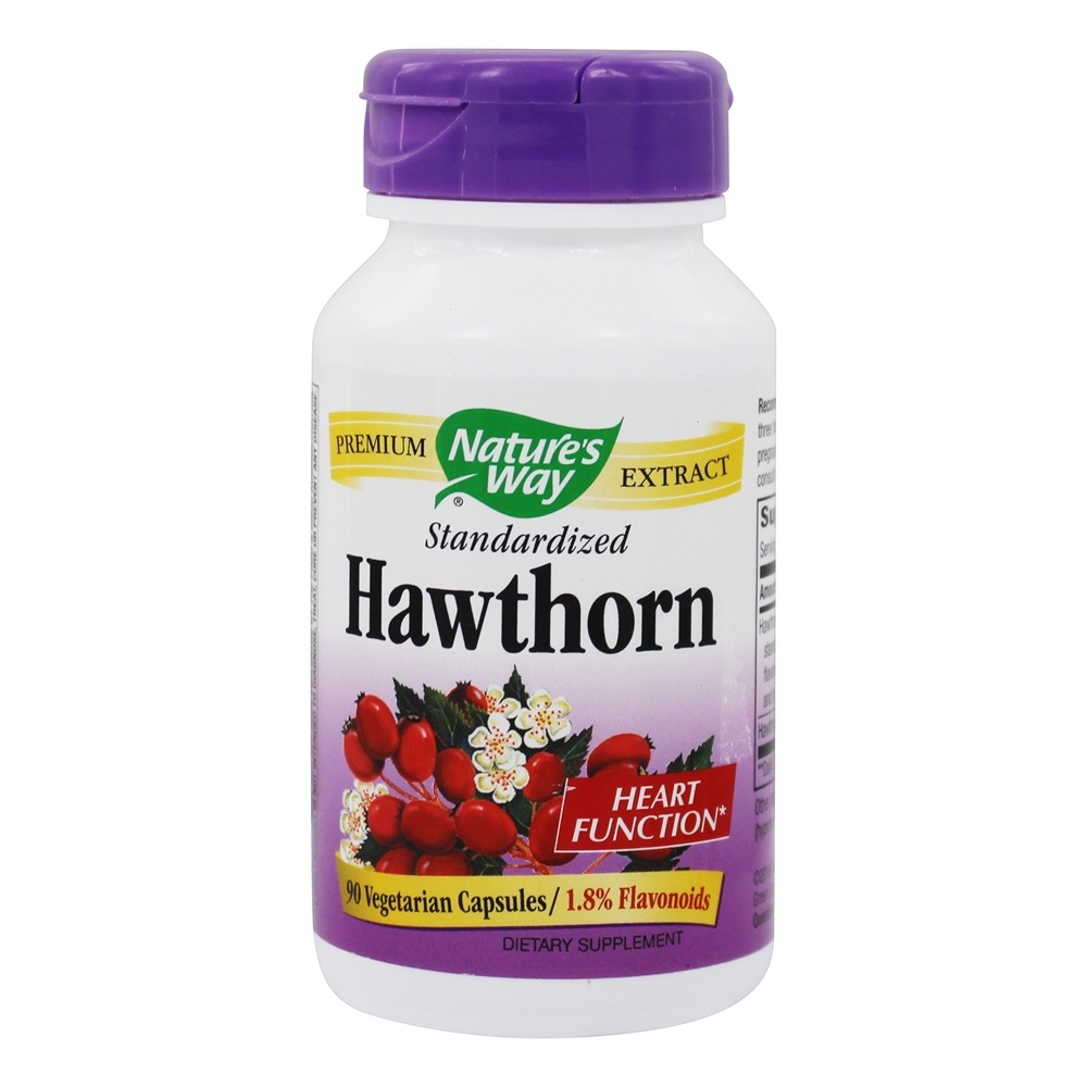 Nature's Way - Hawthorn Standardized Extract - 90 Capsules