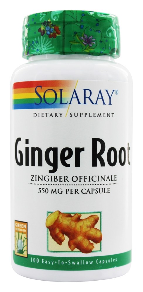 Solaray - Ginger Root 550 mg. - 100 Capsules