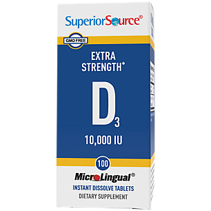 Extra Strength Vitamin D3 10,000 IU (100 Dissolving Tablets)