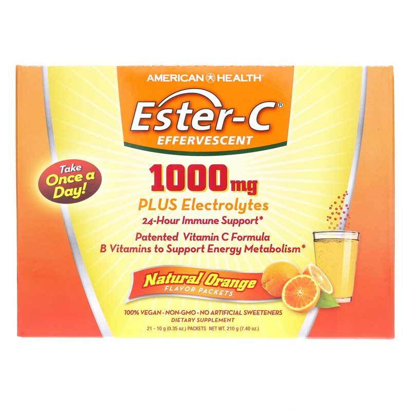 American Health Ester-C Effervescent 1000 Mg 21 Packets