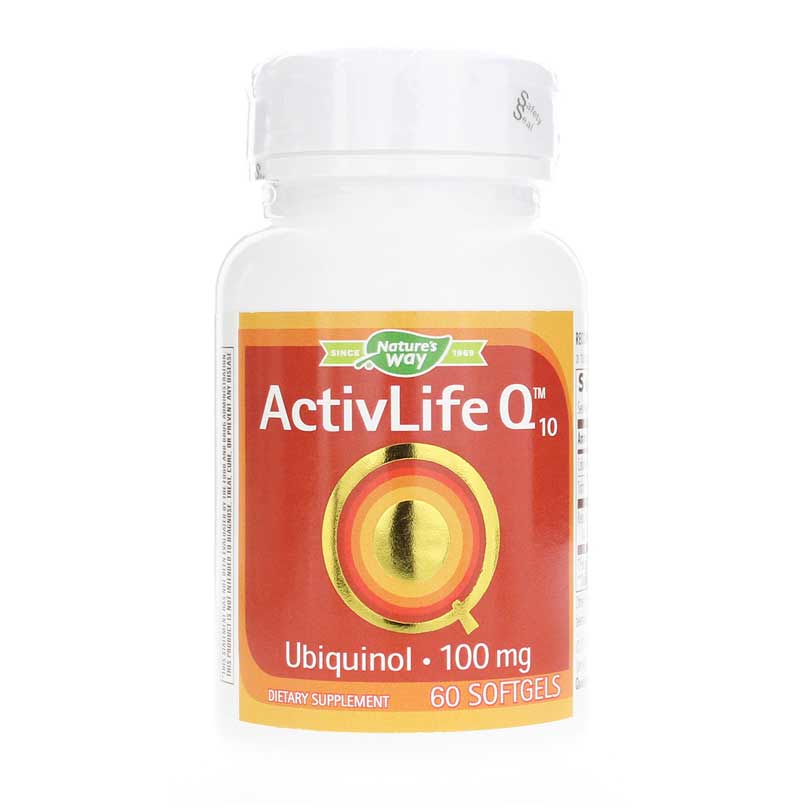 Natures Way ActivLife Q10 Ubiquinol 100 Mg 60 Softgels