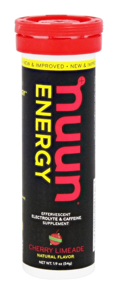 Nuun - Energy Effervescent Electrolyte & Caffeine Supplement Cherry Limeade - 10 Tablets