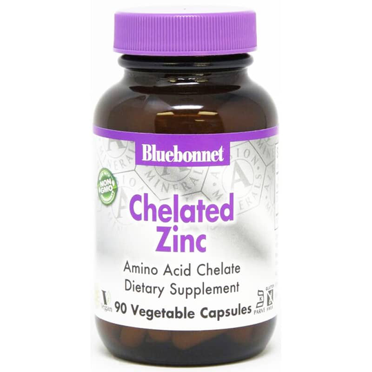 Bluebonnet Chelated Zinc 90 Veg Capsules
