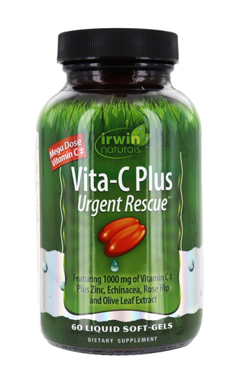 Irwin Naturals - Vita-C Plus Urgent Rescue - 60 Liquid Softgels