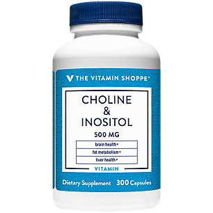 Choline & Inositol - Brain & Liver Health - 500 MG (300 Capsules)