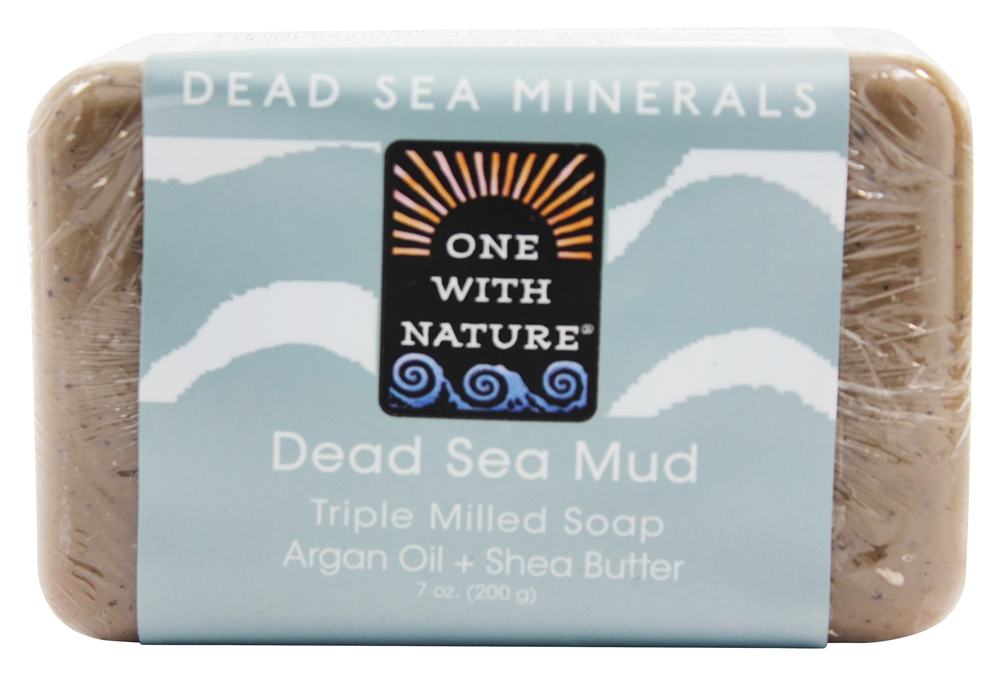 One With Nature - Dead Sea Mineral Bar Soap Rejuvenating Dead Sea Mud - 7 oz.
