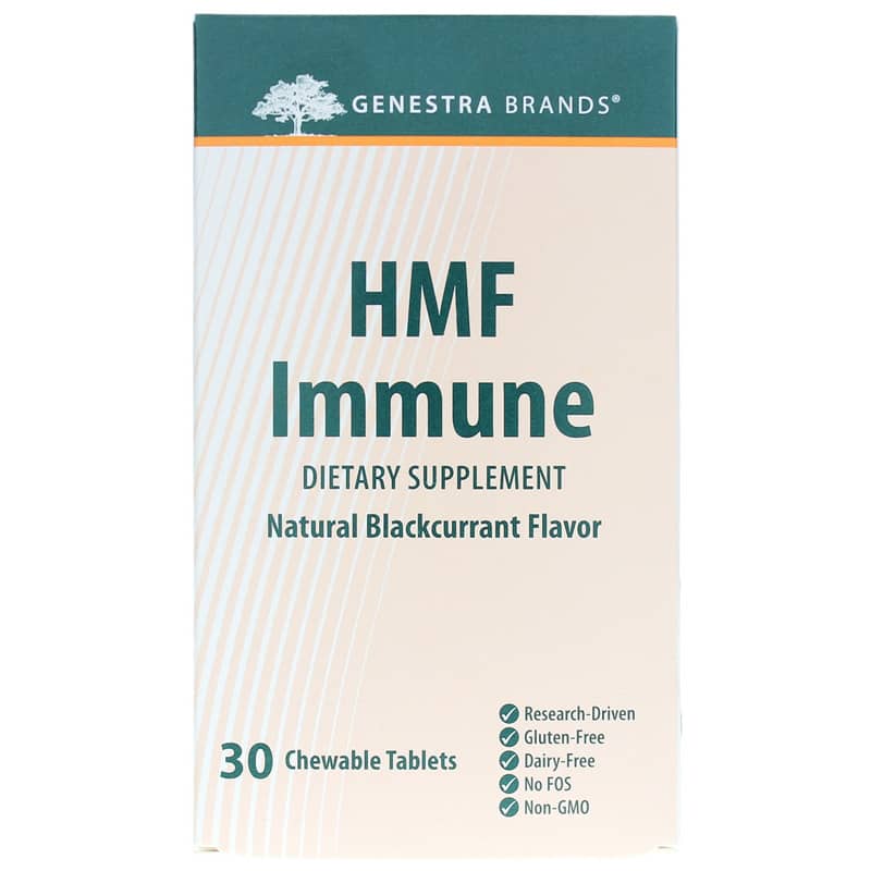 Genestra HMF Immune Blackcurrant Flavor 30 Chewable Tablets