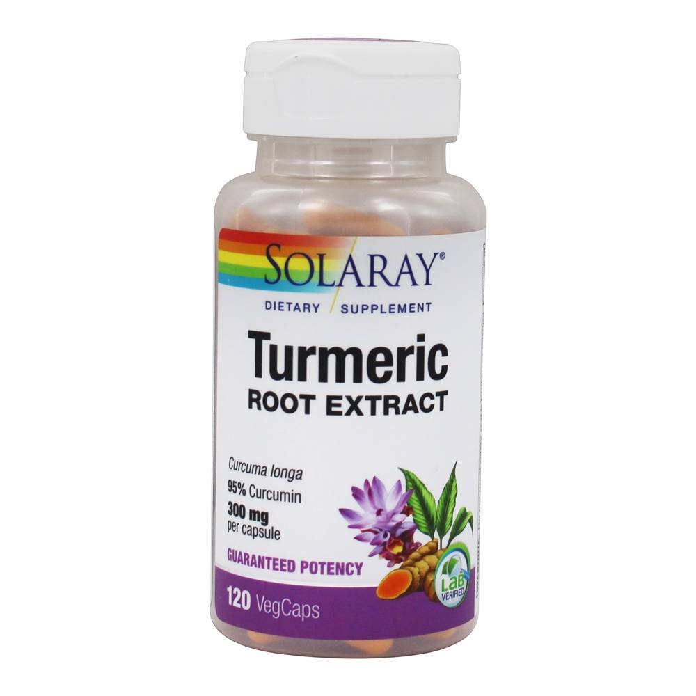 Solaray - Guaranteed Potency Turmeric Root Extract 300 mg. - 120 Capsules