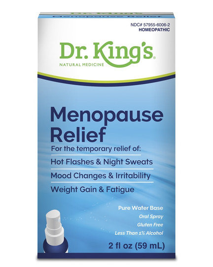 King Bio - Menopause Relief Oral Spray Homeopathic Natural Medicine - 2 fl. oz.