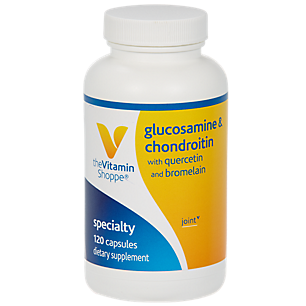 Glucosamine & Chondroitin with Quercetin & Bromelain for Joint Health (120 Capsules)