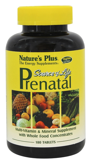 Natures Plus - Source of Life Prenatal Supplement - 180 Tablets
