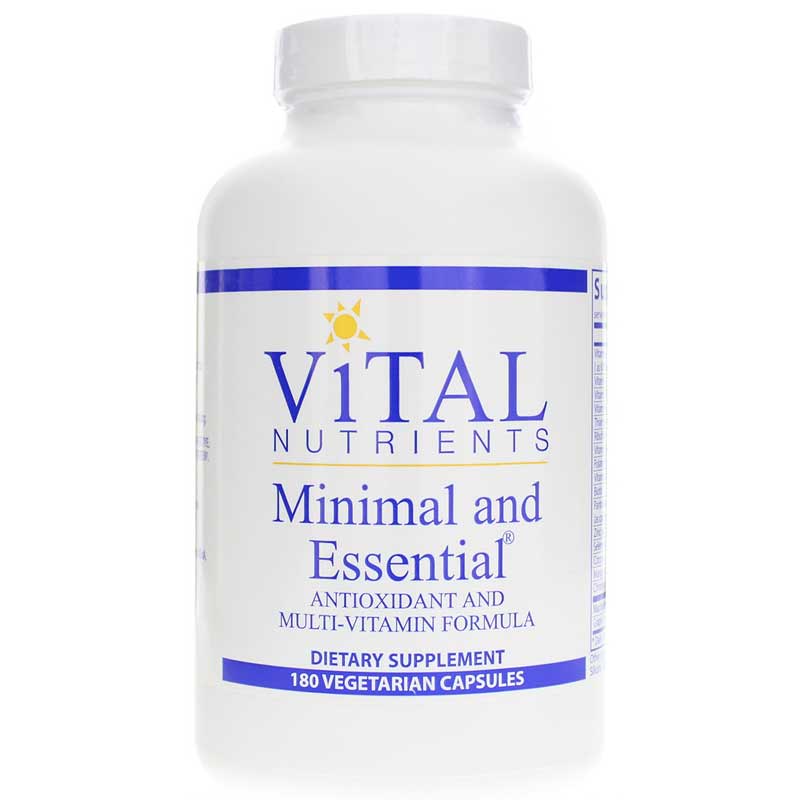 Vital Nutrients Minimal & Essential Antioxidant & Multi-Vitamin 180 Capsules