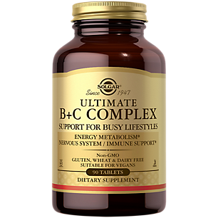 Ultimate B+C Complex Stress Formula - Energy Metabolism (90 Tablets)