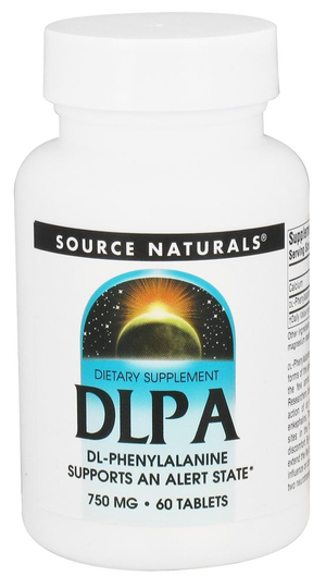 Source Naturals - DLPA DL-Phenylalanine 750 mg. - 60 Tablets