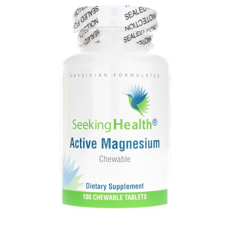 Seeking Health Active Magnesium Chewable 100 Chewable Tablets