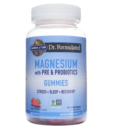Garden of Life - Dr. Formulated Magnesium with Pre & Probiotics Gummies Raspberry - 60 Gummies