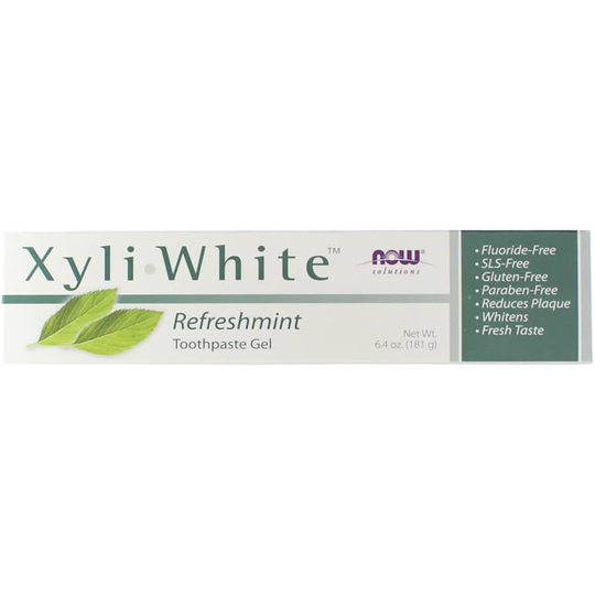 NOW Foods XyliWhite Toothpaste Gel Refreshmint 6.4 Oz