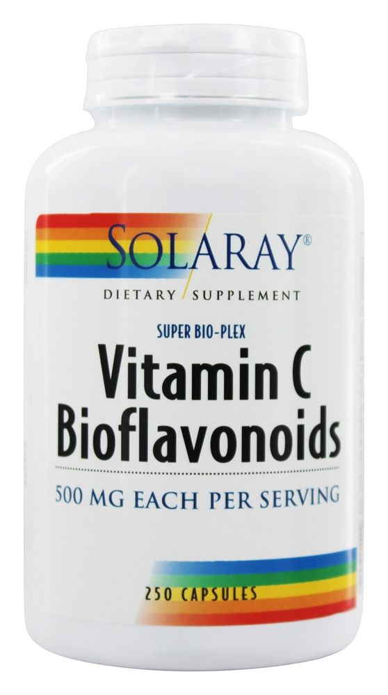 Solaray - Super Bio-Plex Vitamin C Bioflavonoids 500 mg. - 250 Capsules