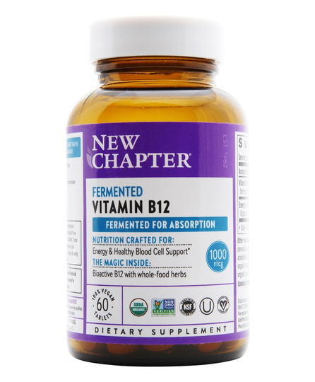 New Chapter - Fermented Vitamin B12 Whole-Food Herbs 1000 mcg. - 60 Vegan Tablet(s)