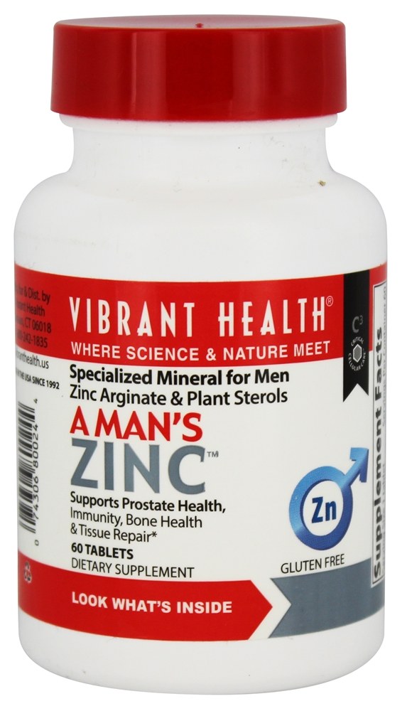 Vibrant Health - A Man's Zinc - 60 Tablets