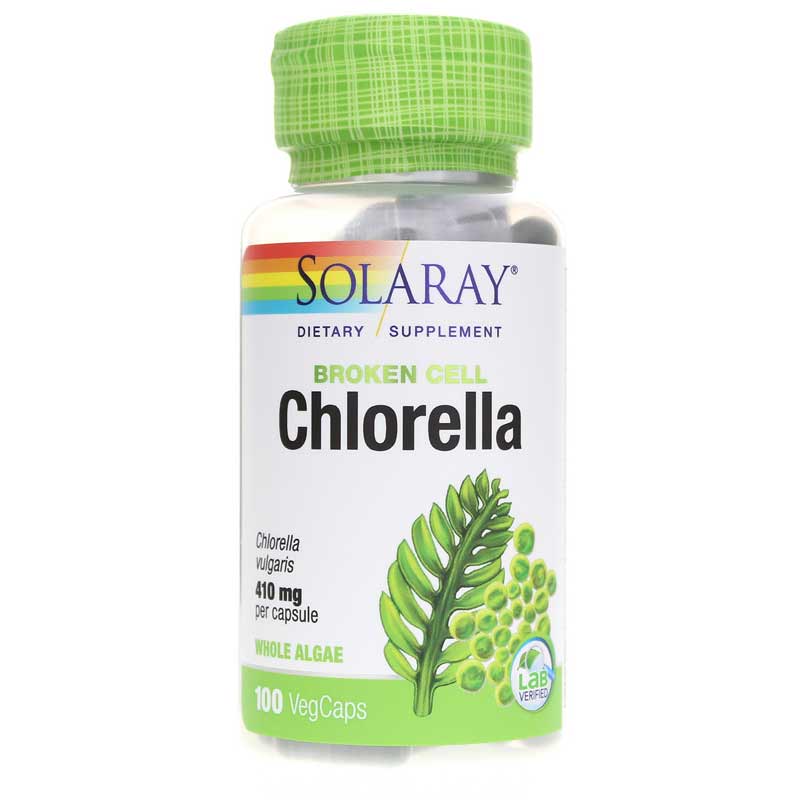 Solaray Chlorella 410 Mg 100 Veg Capsules