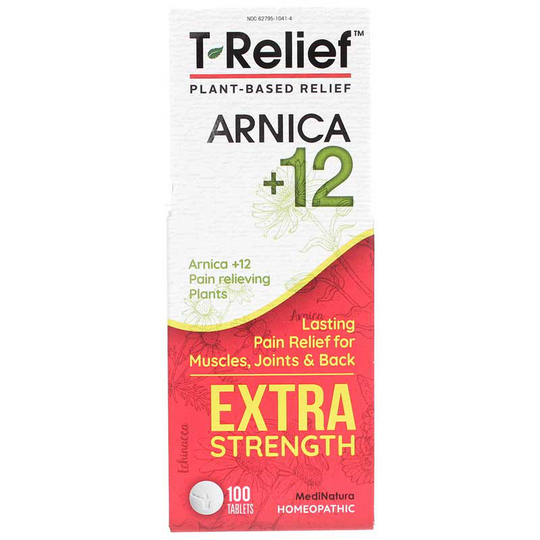 MediNatura T-Relief Arnica +12 Extra Strength Pain Tablets 100 Tablets